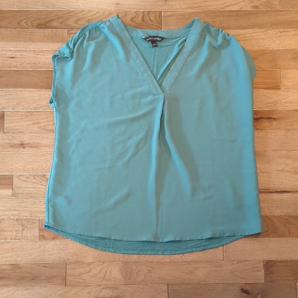 Teal Banana Republic Blouse